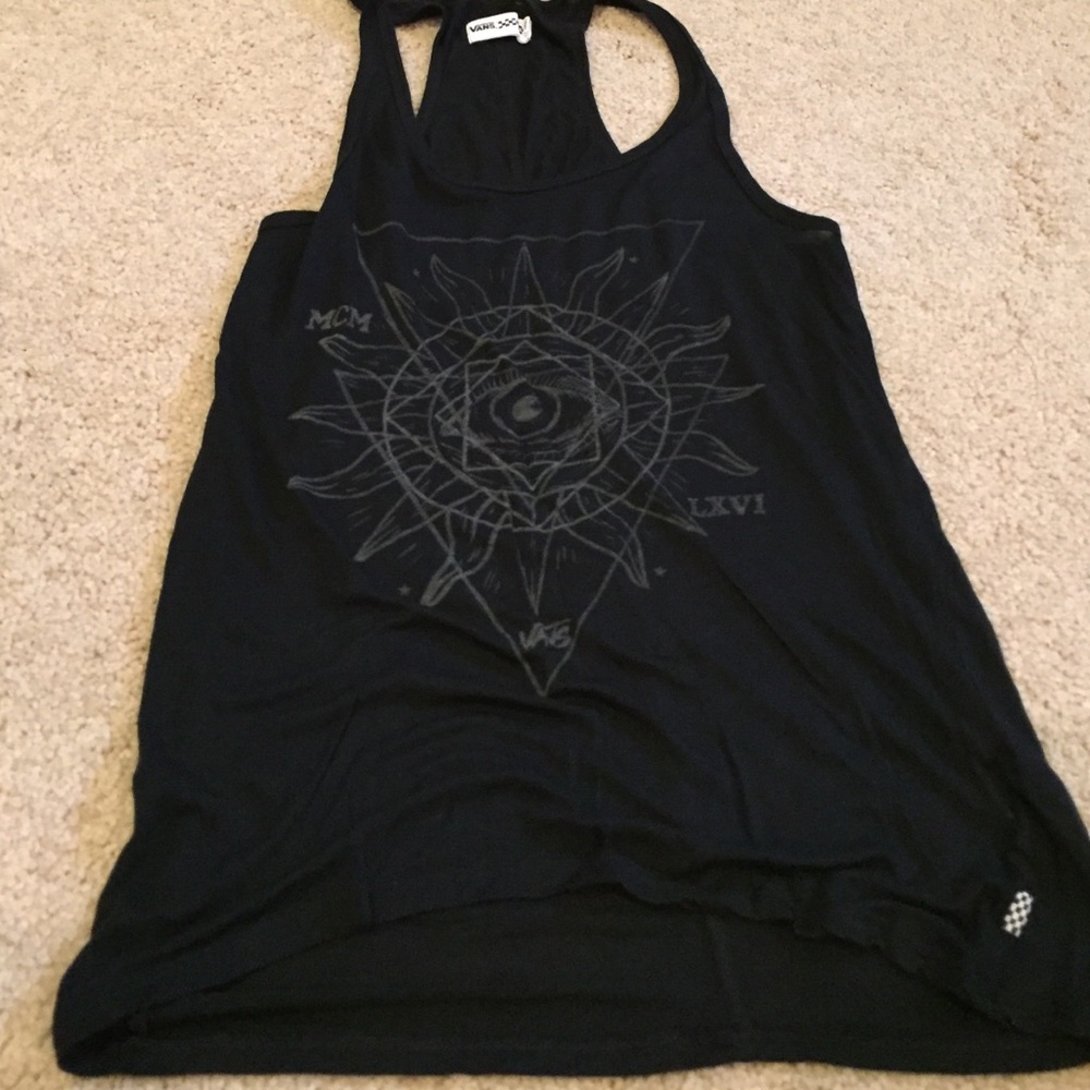 Vans sheer black racerback
